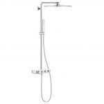 Grohe Square Euphoria SmartControl 310 Cube DUO Shower System - Moon White