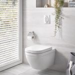 Grohe Euro Rimless Ceramic Compact Wall Hung Toilet with Soft Close Seat