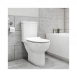 Venice Rimless Close Coupled Short Projection WC and Soft Close Slim Seat