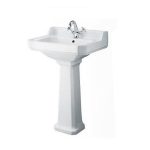 Park Royal 560mm 1 Tap Hole Basin and Pedestal