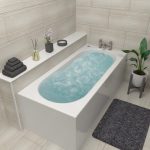 Alton Single Ended Bath with 6 Jet Whirlpool System - 1700 x 750mm