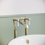 Gold Freestanding Bath Mixer Tap - Helston