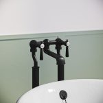 Black Freestanding Bath Mixer Tap - Helston
