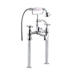 Chrome Freestanding Bath Shower Mixer Tap - Oxford