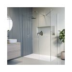 1400x800mm Walk In Shower Enclosure with Shower Tray - Corvus