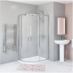 900x760 Right Hand Offset Quadrant Shower Enclosure with Shower Tray- Carina