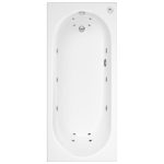 Alton Single Ended Bath with 14 Jet Whirlpool System - 1800 x 800mm