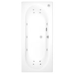Burford Double Ended Bath with 14 Jet Whirlpool System - 1700 x 750mm