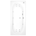 Burford Double Ended Bath with 14 Jet Whirlpool System - 1800 x 800mm