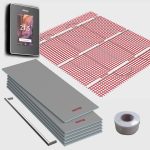 4sqm Electric Underfloor Heating Kit with 6iE WiFi Onyx Black Thermostat & Heated Towel Bar - Warmup Sticky Mat