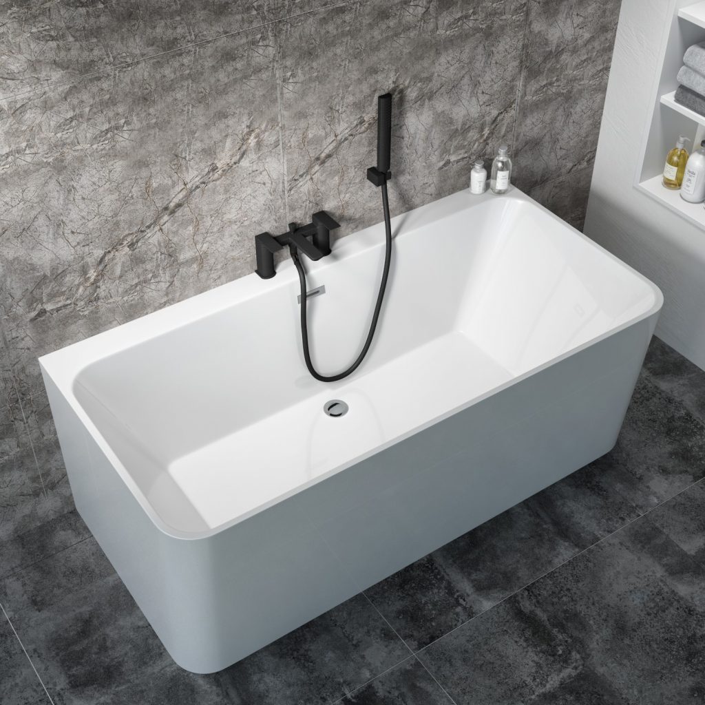 Freestanding Double Ended Back to Wall Bath 1500 x 740mm Oslo Best