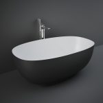 Black Freestanding Double Ended Bath 1400 x 700mm - RAK Ceramics