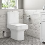 Open Back Close Coupled Toilet with Quick Release Soft Close Seat - Ashford