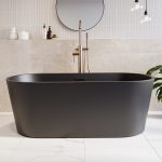 Matt Black Freestanding Double Ended Bath 1590 x 740mm - Sydney