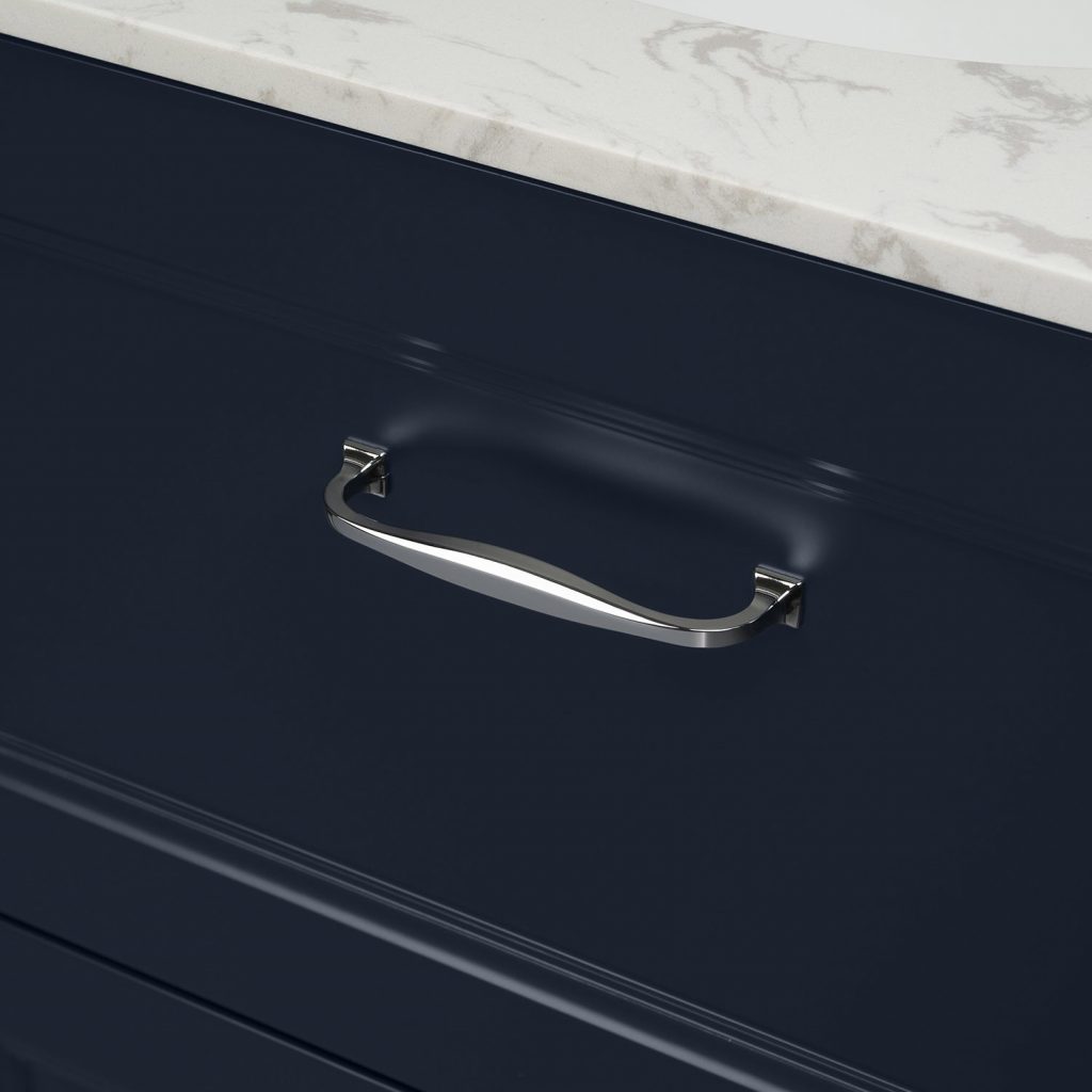 800mm Blue Freestanding Marble Top Vanity Unit Ashbourne Best Bath