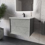 700mm Stone Wall Hung Vanity Unit with Basin - Arragon