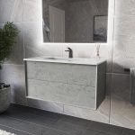 1000mm Stone Wall Hung Vanity Unit with Basin - Arragon