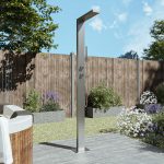 Stainless Steel Outdoor Shower with Pencil Handset - Suva